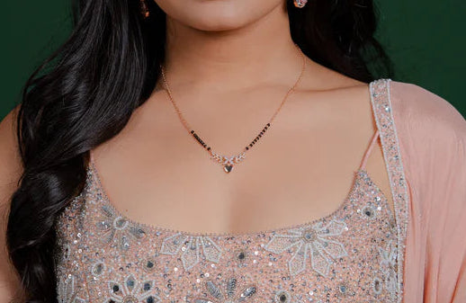 Anti Tarnish Ad Diamond Mangalsutra