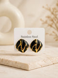 Gold Plated Anti Tarnish Stainless Steel Stud Earrings